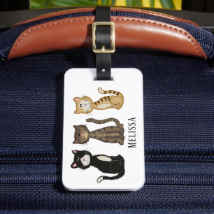 Cute Cats Personalized Luggage Tag