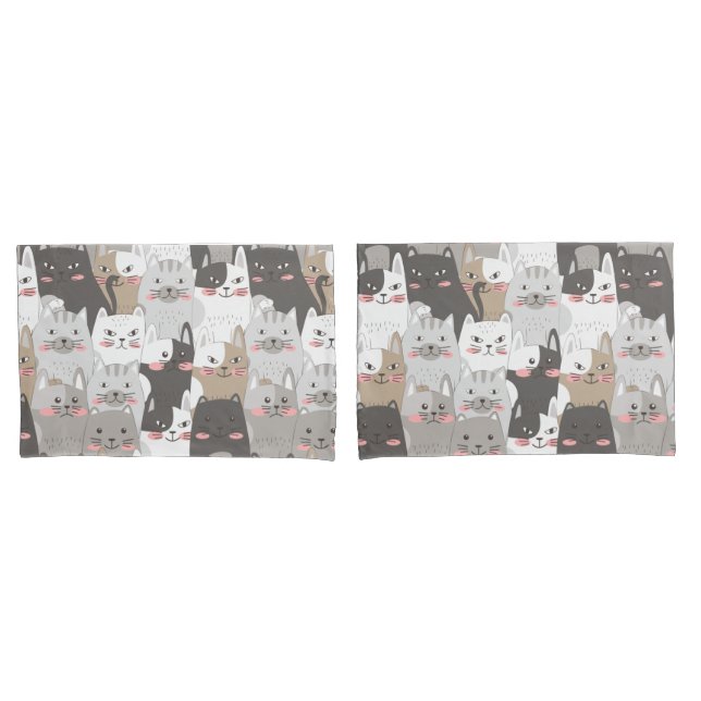 Cute Cats Pillowcase (Front-Set)