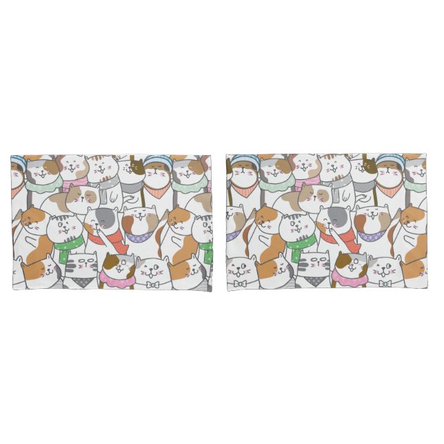 Cute Cats Pillowcase (Front-Set)