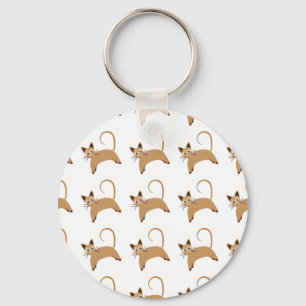 Cute cats seamless wallpaper background pattern keychain