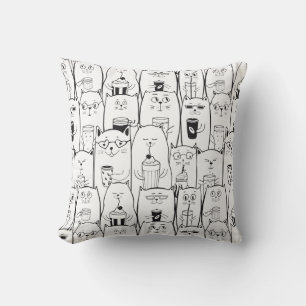 Cute Cats Throw Pillow
