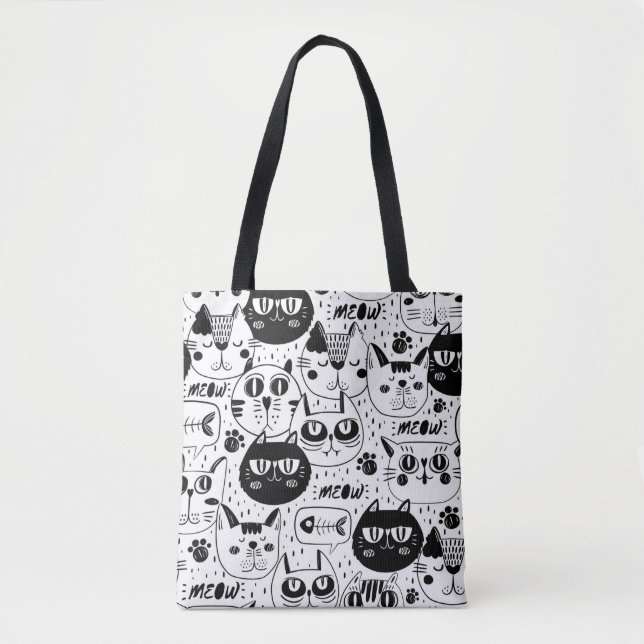 Cute Cats Tote Bag (Front)