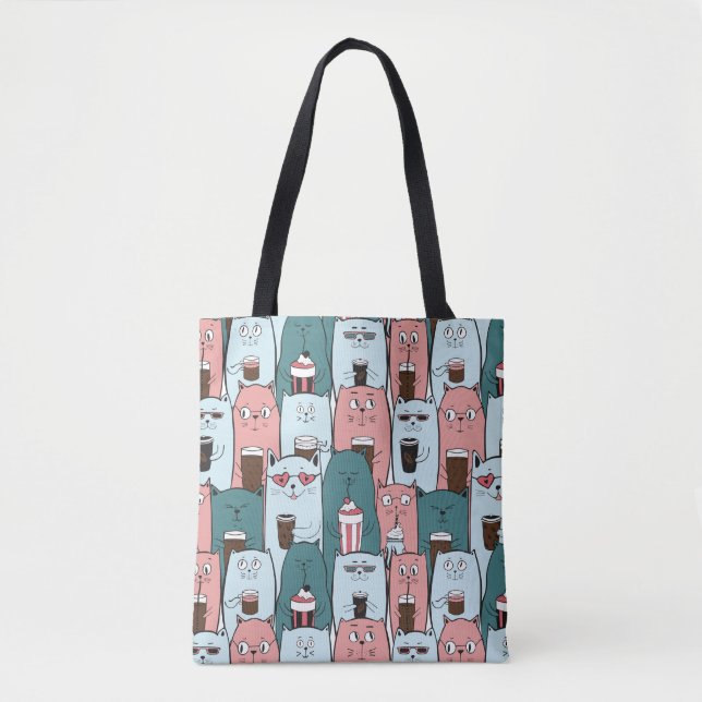 Cute Cats Tote Bag (Front)