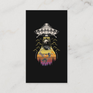 Cute Cats Ufo Abduction UFO Kittes Business Card
