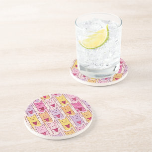 Cute Cats with Loving Hearts Coaster