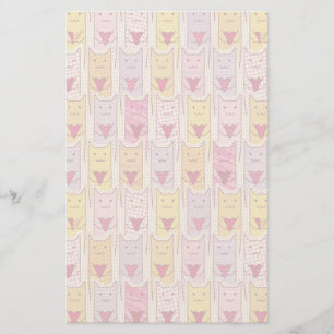 Cute Cats with Loving Hearts Stationery