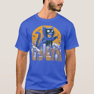 Cute Catzilla Vintage Design T-Shirt