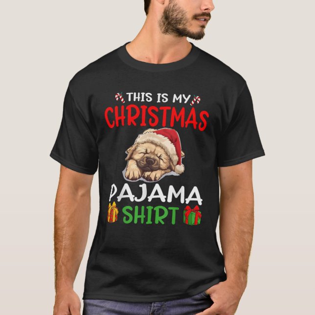 Cute Caucasian Ovcharka Dog This is my Christmas P T-Shirt (Front)