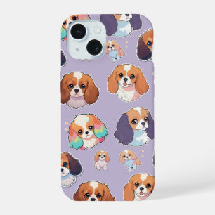 Cute Cavalier King Charles Pastel Motif