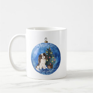 Cute Cavalier King Charles Spaniel Christmas Mug.  Coffee Mug