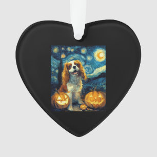 Cute Cavalier King Charles Spaniel Dog Halloween J Ornament