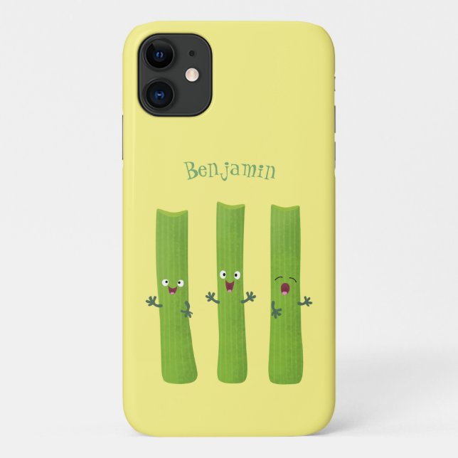 Cute celery sticks trio cartoon vegetables Case-Mate iPhone case (Back)