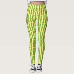 Cute celery sticks trio cartoon vegetables leggings