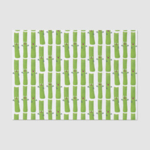 Cute celery sticks trio cartoon vegetables tissue paper