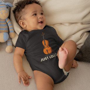 Cute Cellist Baby Shower Gag Gift  Baby Bodysuit
