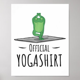 Cute Chakra Yogi Namaste And Meditation Om Mantra Poster