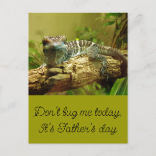 Cute Chameleon fathers day greeting Postcard