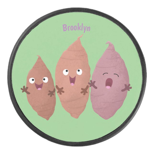 Cute chantant des patates douces caricaturales lég (Devant)