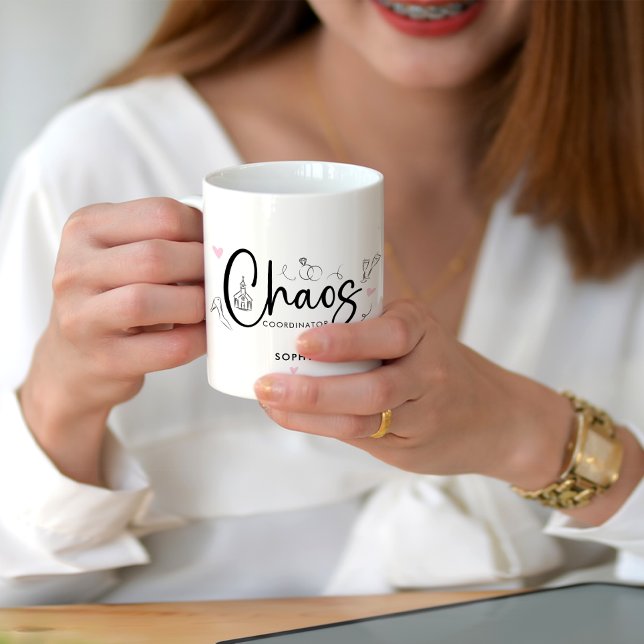 Cute Chaos Coordinator Two-Tone Coffee Mug (Creator Uploaded)