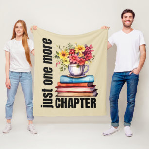 Cute chapter book word art  fleece blanket