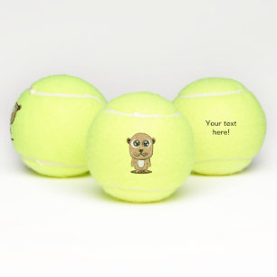 Cute character clipart tennis balls