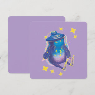 cute character flat card