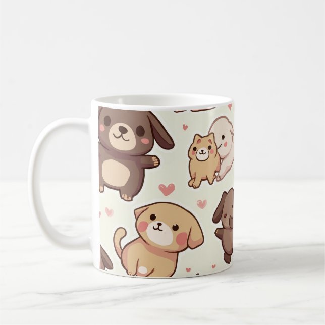 Cute character mug cups (Left)