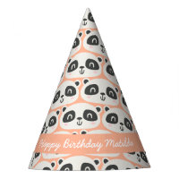 Cute character panda children's birthday