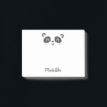 Cute character panda children's school post-it notes<br><div class="desc">Cute character panda children's gift design,  perfect for school</div>