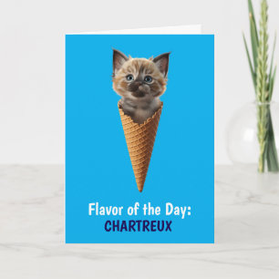 Cute Chartreux Cone Greeting Card