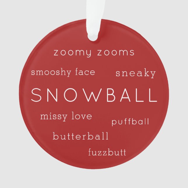 Cute Chat Chien Animal Photo Multiples Noms Drôle (devant)