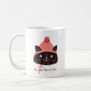 Cute Chat En Knit Mug Casquette