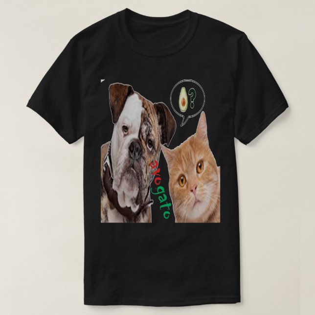 Cute Chat et chien avogato Classic TShirt (Design devant)