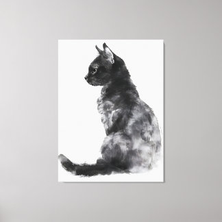 Cute Chat Maison Décor Toile Art Mur Art