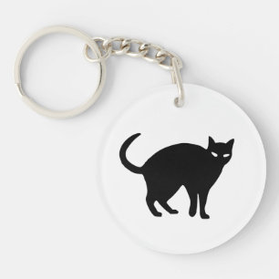 Cute Chat noir Halloween Porte - clé