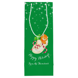Cute chaton dans une chaussure nom art sac cadeau 