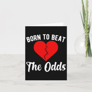 Cute Chd Warrior Congenital Heart Disease Awarenes Card