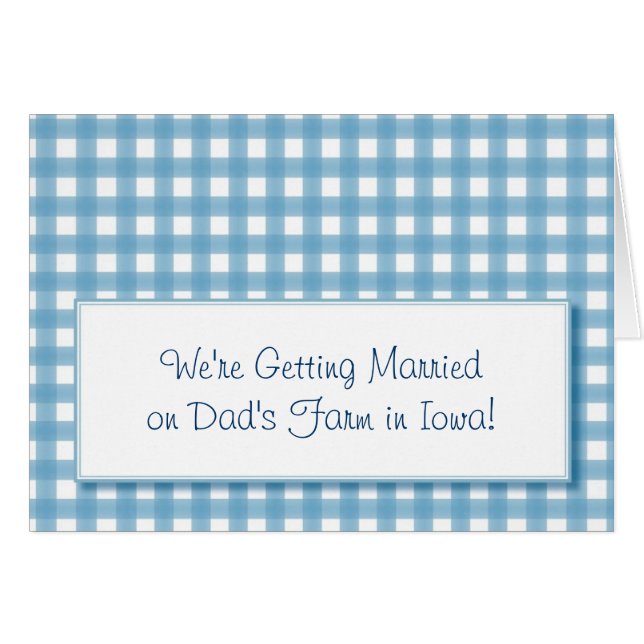 Cute Check Pattern Cards (Front Horizontal)