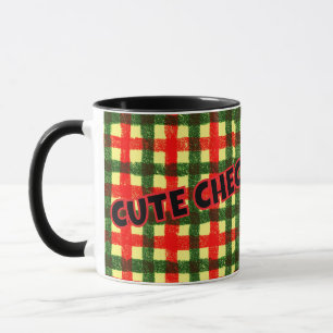 CUTE CHECKERED ONE! MUG