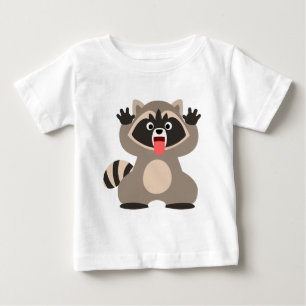 Cute Cheeky Cartoon Raccoon Baby T-Sh T-Shirt