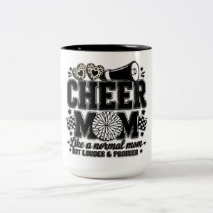 Cute Cheer Mom Two-Tone Coffee Mug