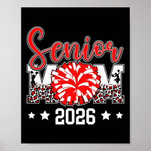 Cute Cheer Senior Mom 2026 Cheerleading Senior Mot Poster