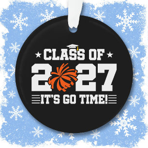 Cute Cheer Squad Graduation Senior Class of 2027 Ornament