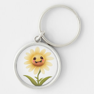 Cute Cheerful Yellow Flower Keychain