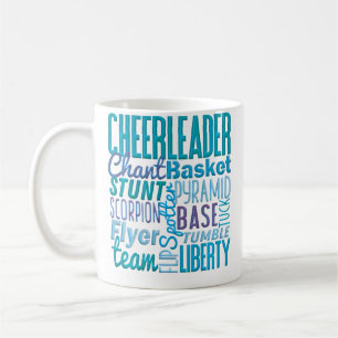 Cute Cheerleader Blue Cheer Moves Cheerleading Coa Coffee Mug