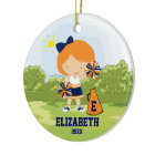 Cute Cheerleader Christmas Ornament