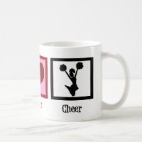Cute Cheerleader Peace Love