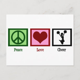 Cute Cheerleading Postcard
