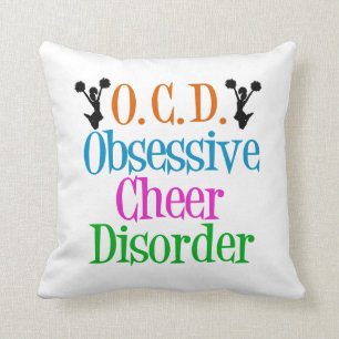 Cute Cheerleading Throw Pillow