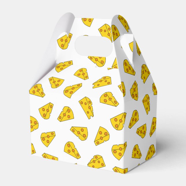 Cute Cheese Pattern Favor Box (Front Side)